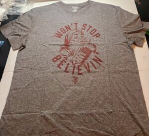 New 7-Eleven Santa Christmas T-shirt Men X-large Won't Stop Believin Big Gulp